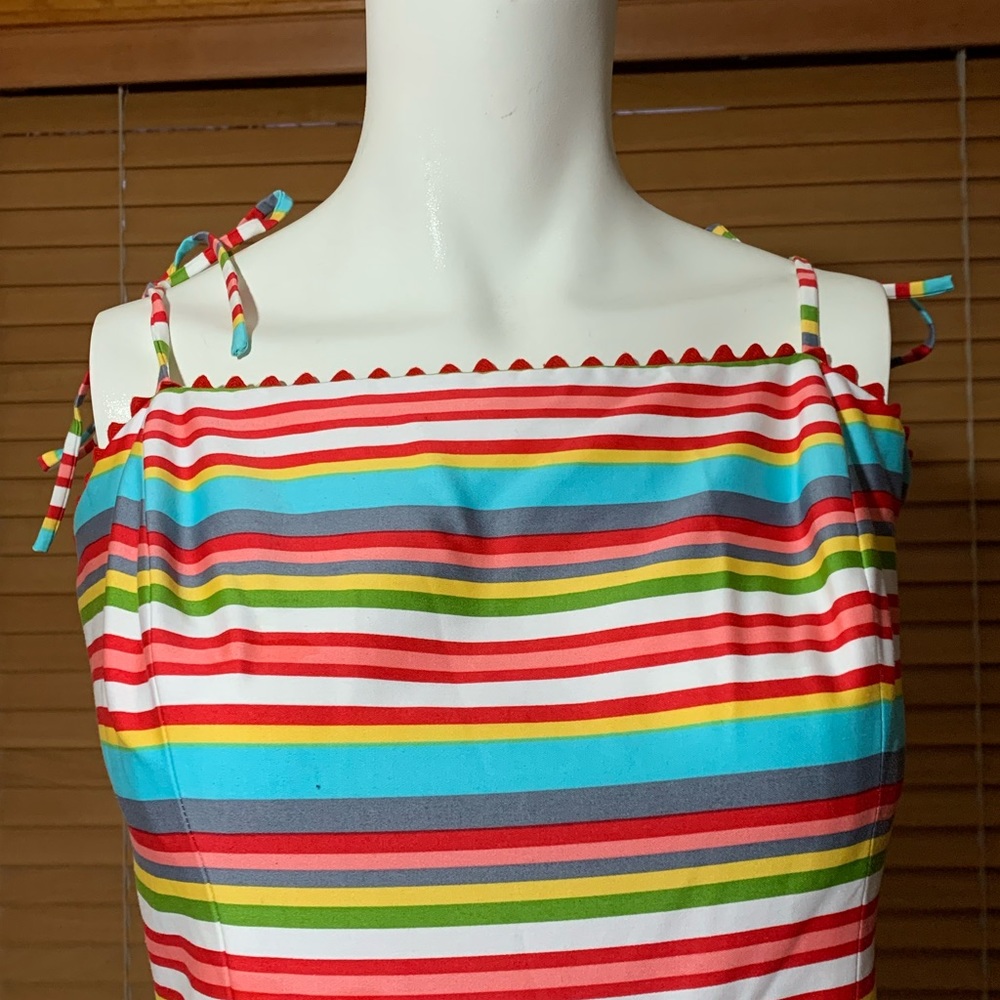 Vintage Rainbow Stripe Sundress - Picture 3 of 8